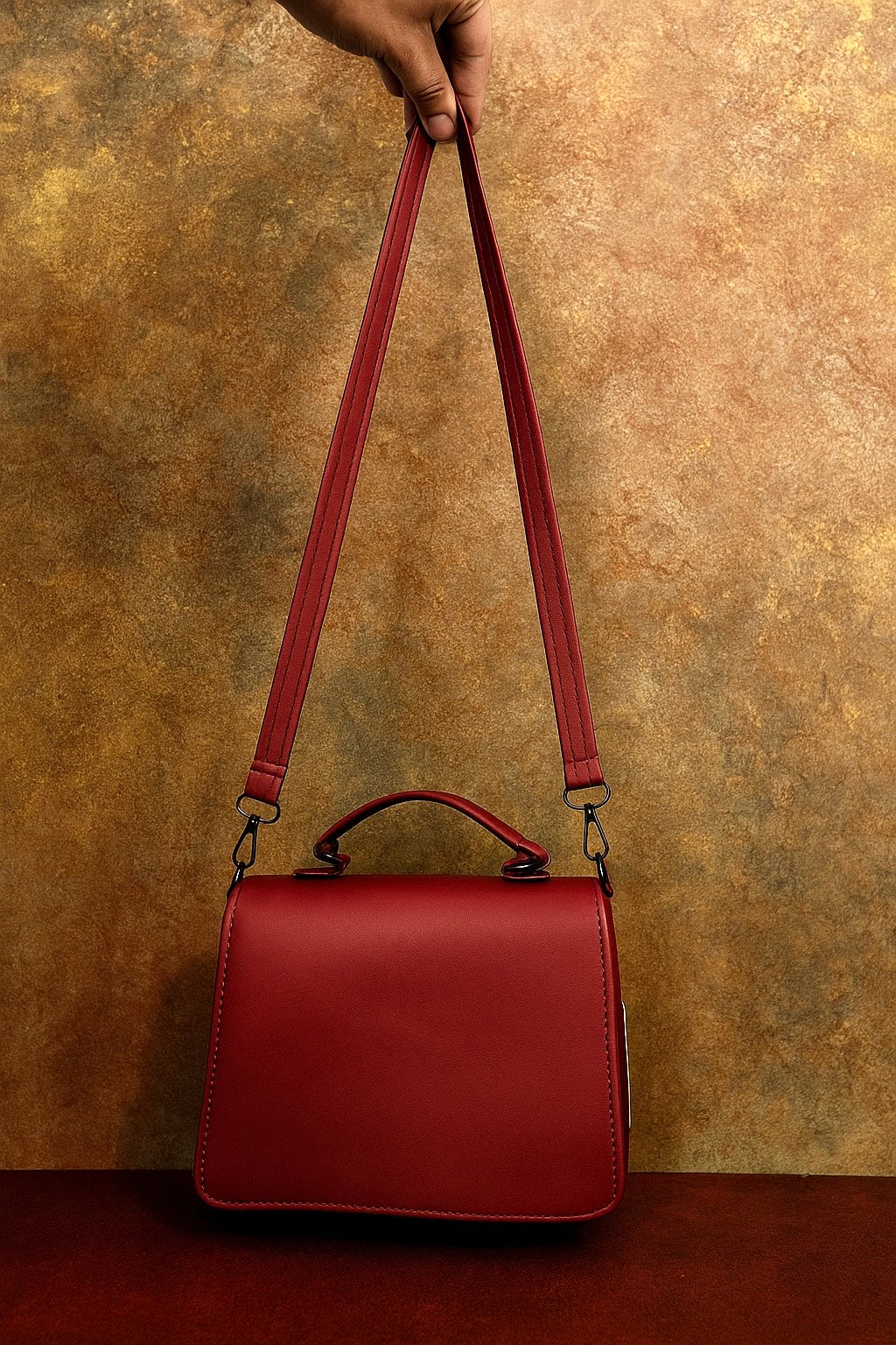 Chic Red Sling Bag